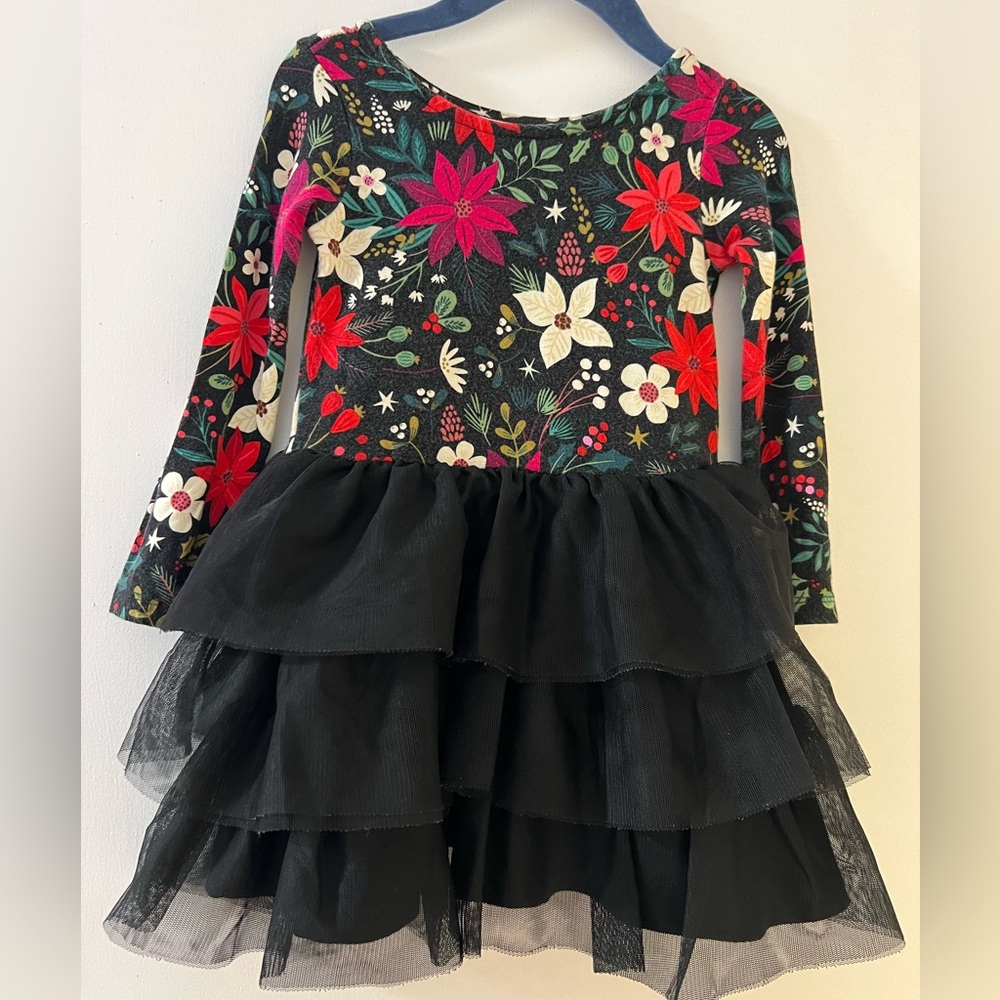 Little Sleepies Merry Berry Ruffled Tutu Tiered Dress & Bloomers